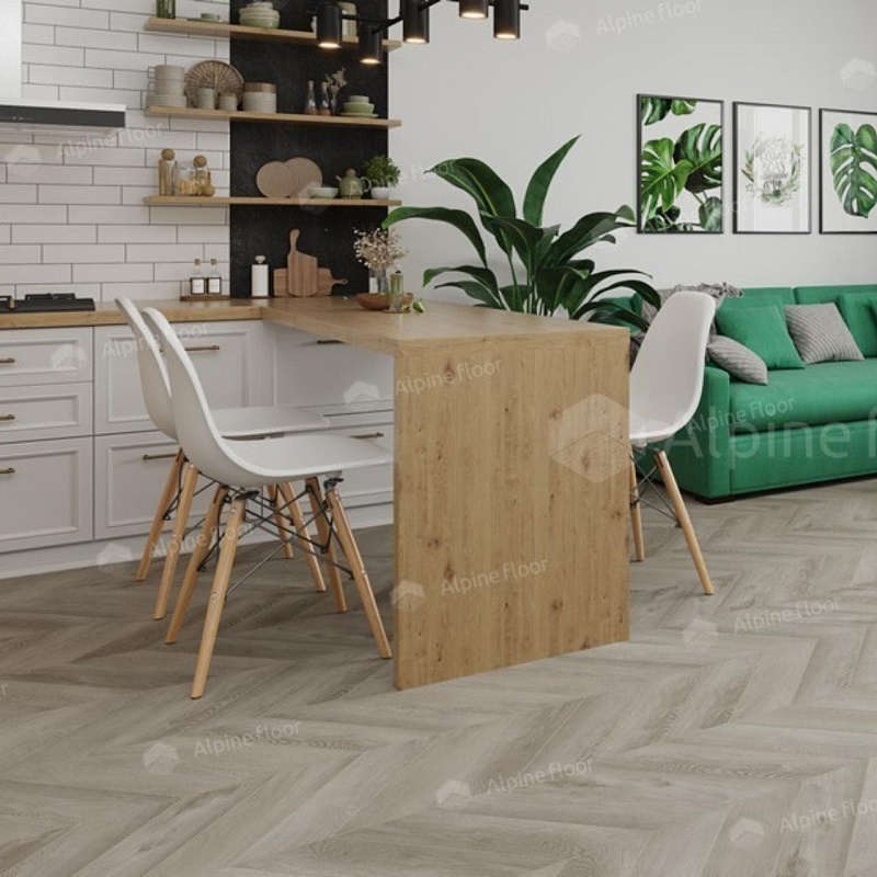 Кварцвинил Alpine Floor Chevron Alpine Lvt Eco 20-1 Дуб Фантазия