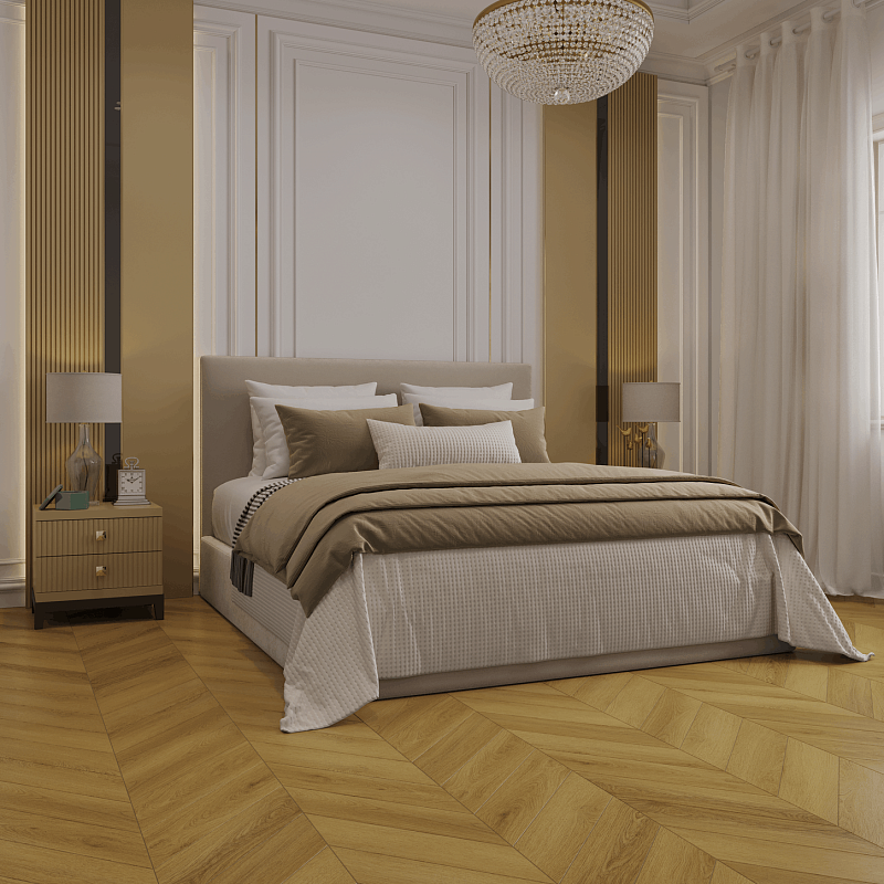 Кварцвинил Tulesna Искусство в шевроне (Art Chevron) 1011-10 Valore