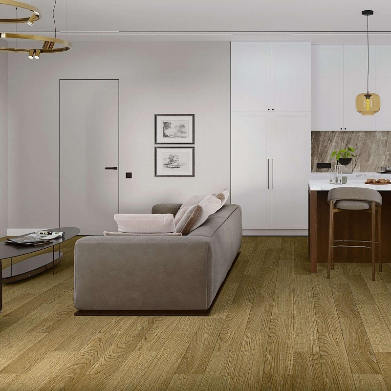 Кварцвинил Damy Floor Family LVT 190902EL-07F-LVT Дуб Золотой