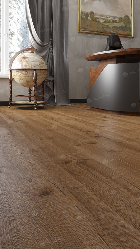Кварцвинил Alpine Floor Real Wood Eco 2-1 Дуб Royal