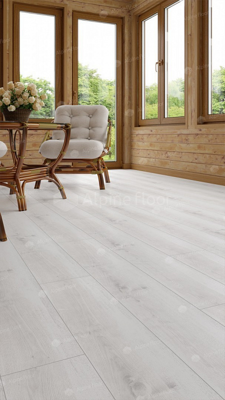Кварцвинил Alpine Floor Classic Еco 182-8 Дуб Выбеленный